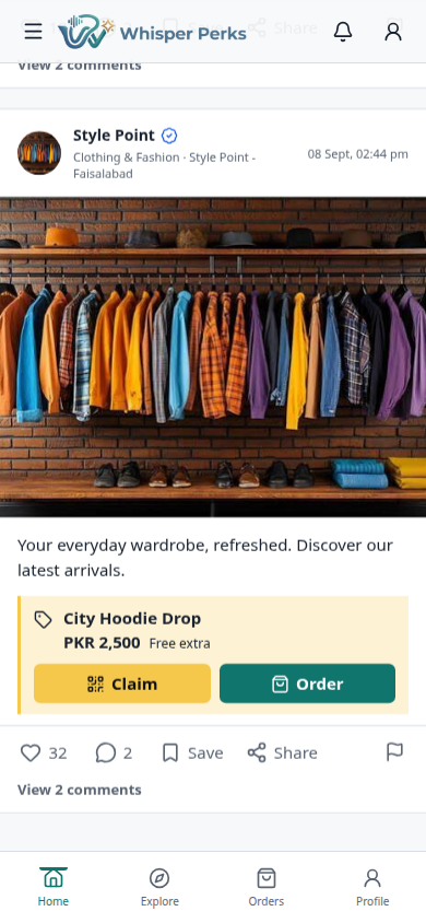 More than food: Clothing, lifestyle and everyday shops too.