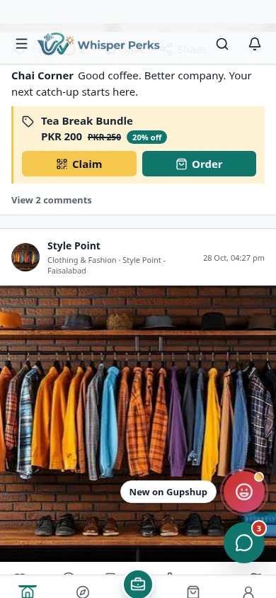 More than food: Clothing, lifestyle and everyday shops too.